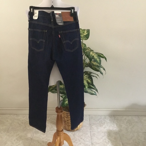 🌹3X🌹-HP-LEVI QUALITY ORIGINAL BUTTON FLY BLUE JEANS/CLASSIC STRAIGHT LEG/W27-28L - Picture 8 of 12